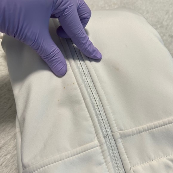 Free Country Womens White & Black Hooded Gray Fleece Lined Jacket Size Medium - Picture 5 of 7